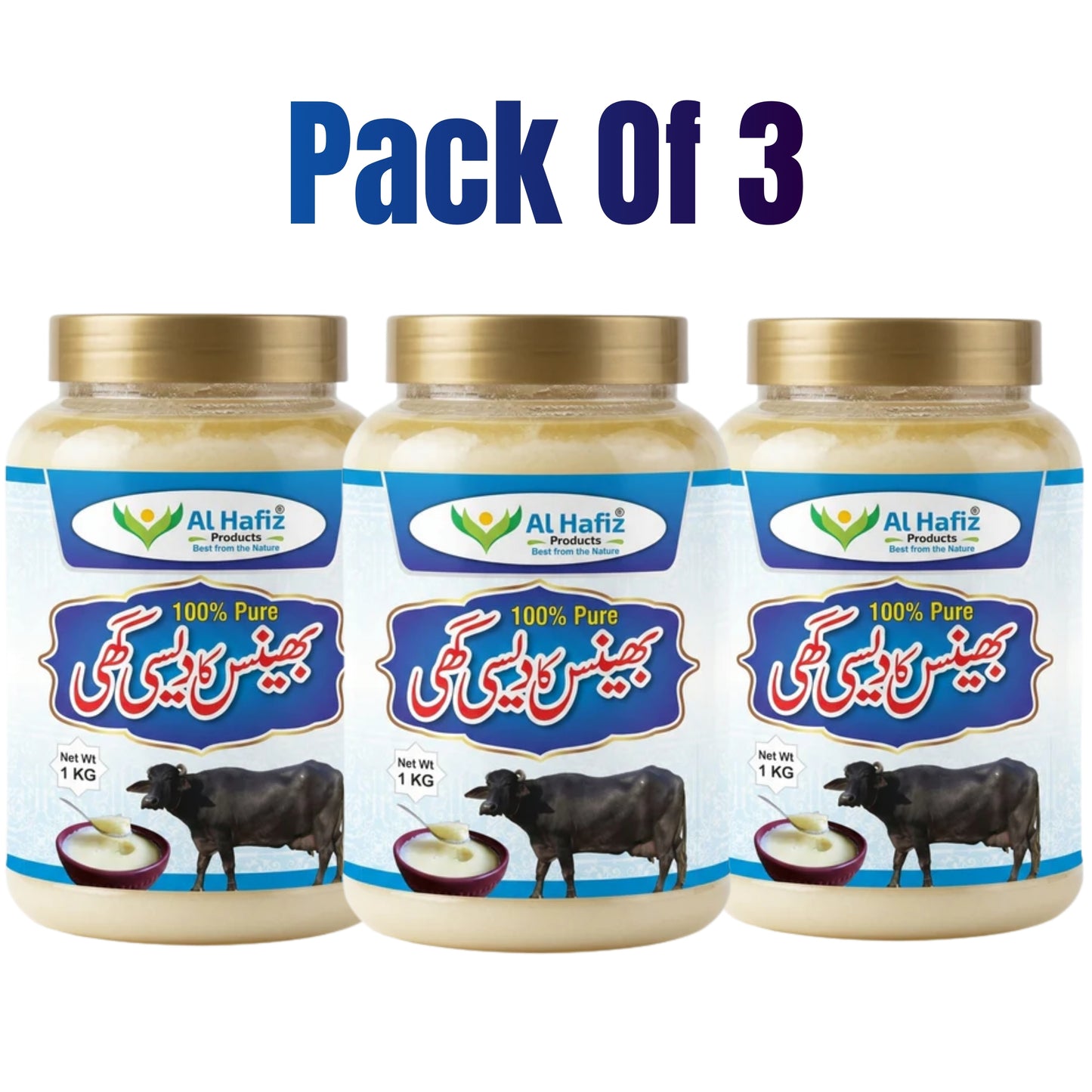 Pack of 3 Premium Desi Ghee – Pure Natural Traditional Taste
