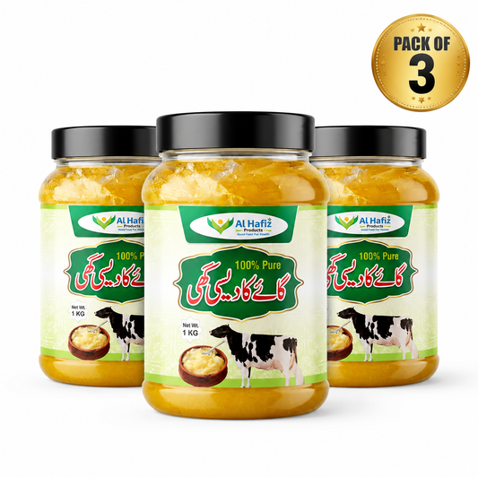Pack of 3 Pure Cow Desi Ghee – Premium Natural Traditional Taste