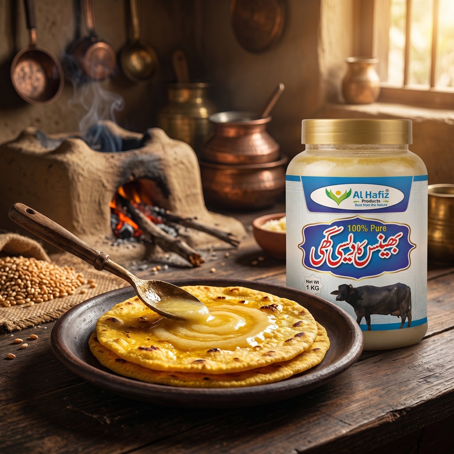 Buffalo Desi Ghee: Fresh & Premium Quality 1 KG