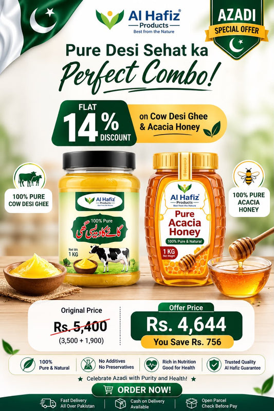 Desi Ghee 1kg+ Acacia Honey 1kg | Azadi deal | Pure Desi Ghee + Honey